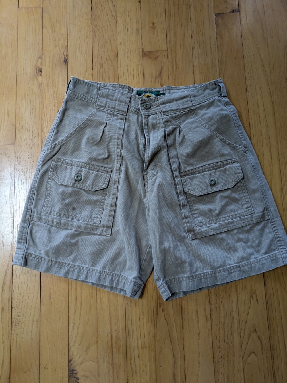 Men's Casual Cargo Shorts in Light Khaki
